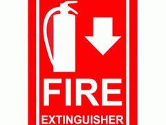 Fire extinguisher signs